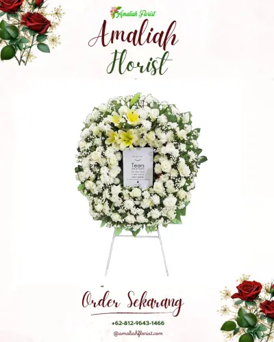 Krans Bunga Duka Cita di Mangunjaya